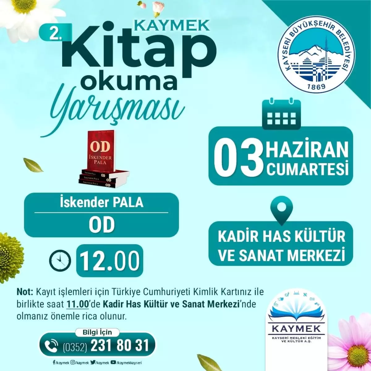 Kayseri\'de Kitap Okuma Yarışması Başlıyor