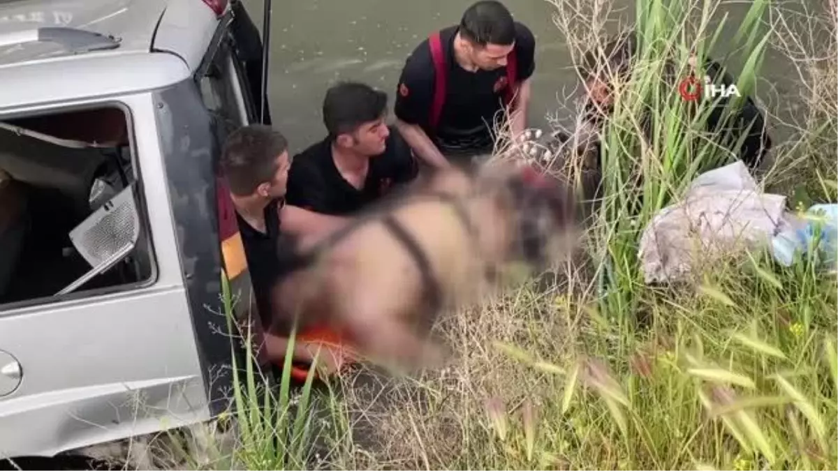 Aksaray\'da araç kanala düştü: 1 ölü, 1 yaralı