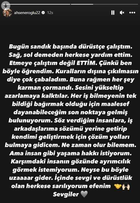 Oyuncu Ahsen Eroğlu, seçim sonucunun ardından ülkeyi terk etme kararı aldı