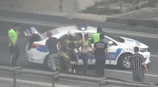 Tünele giren tır alev alev yandı! 17 kişi yaralandı Tünele giren tır alev alev yandı! 17 kişi yaralandı