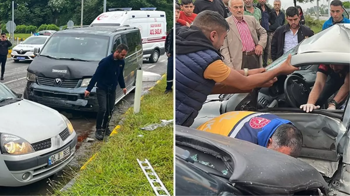 Zonguldak\'ta meydana gelen kazada baba öldü, kızı yaralandı