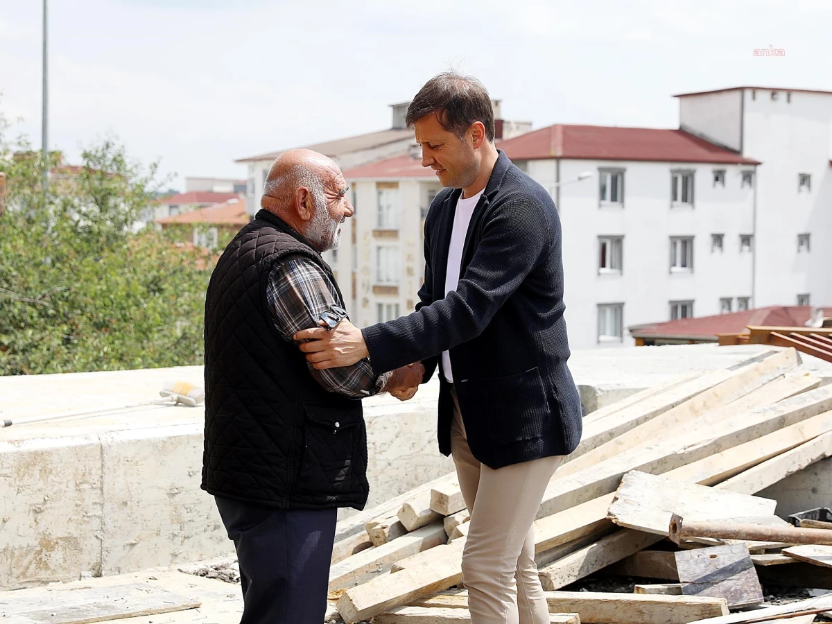 Çerkezköy Belediye Başkanı Vahap Akay, Bağlık Viyadüğü çalışmalarını inceledi