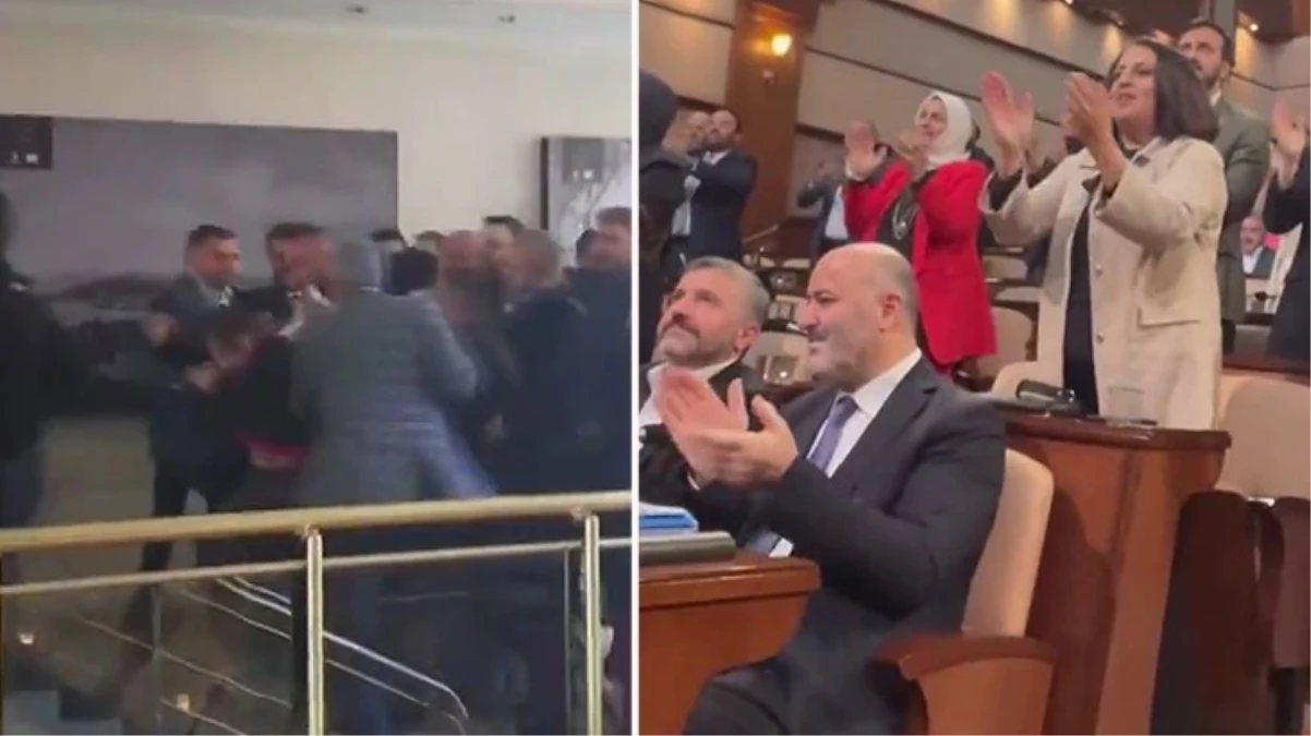 İBB Meclisi\'nde "Erdoğan" tezahüratları sonrası kavga çıktı