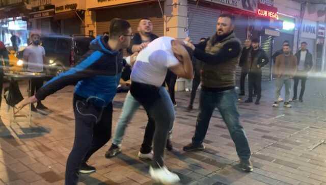 İstiklal Caddesi'nde Bayıltan Dayak