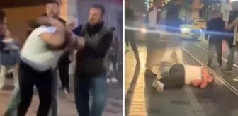 İstiklal Caddesi'nde feci dayak! Bayıltana kadar dövdüler