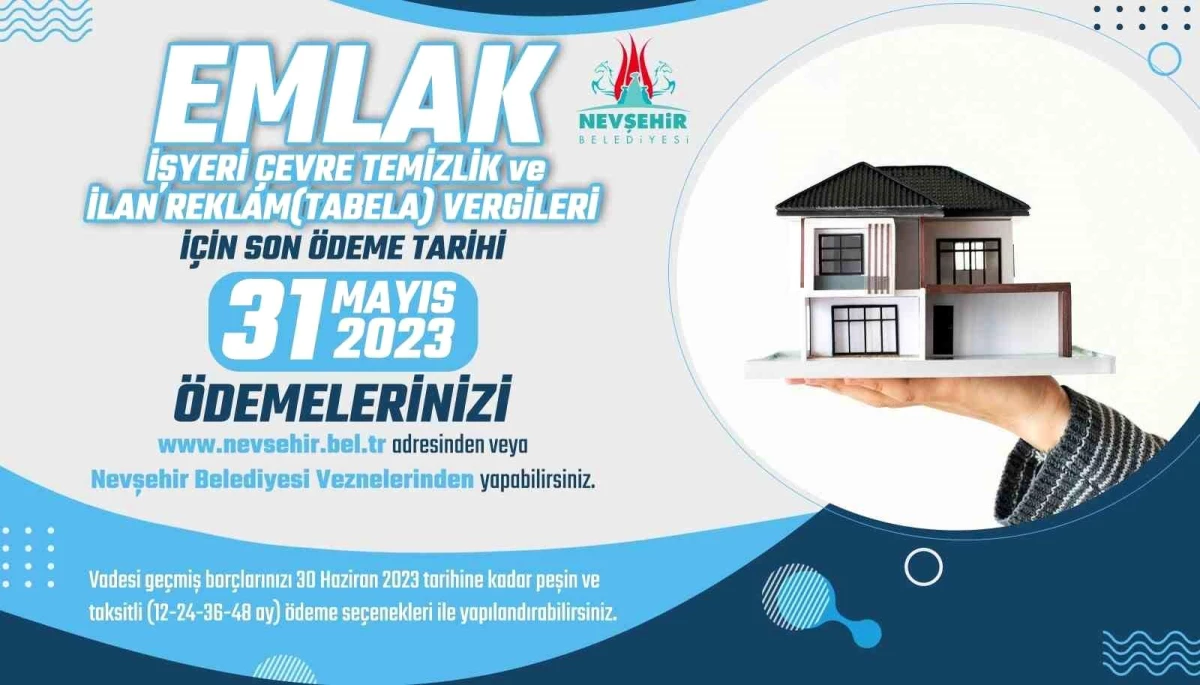 Nevşehir Belediyesi Uyardı: Vergi Ödemelerini Unutmayın