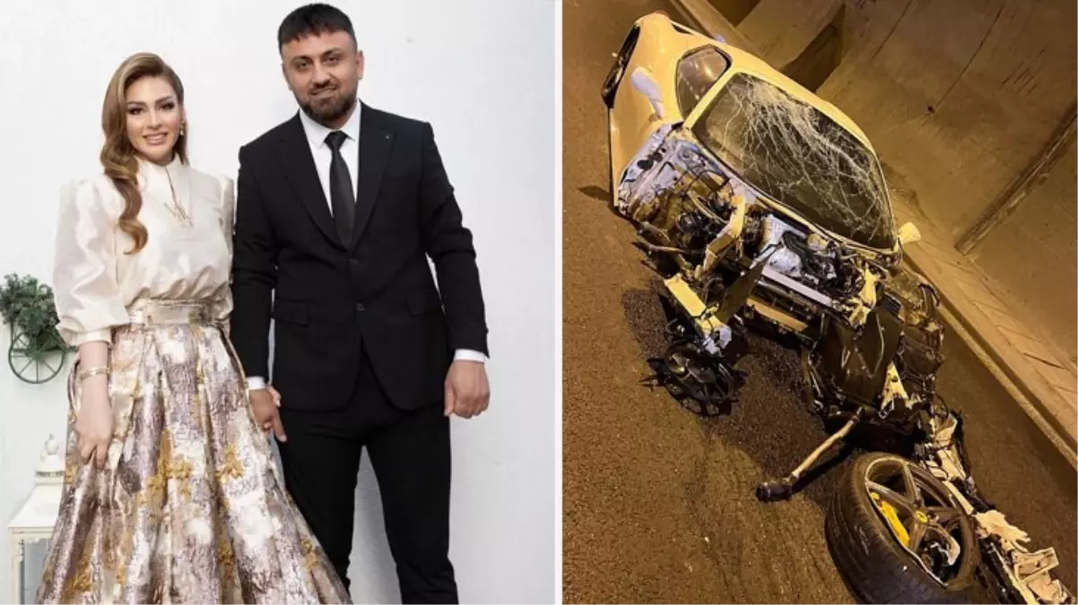 Ünal Turan ve şarkıcı Ceylan Koynat tünelde hız denemesi yaparken kaza yaptı