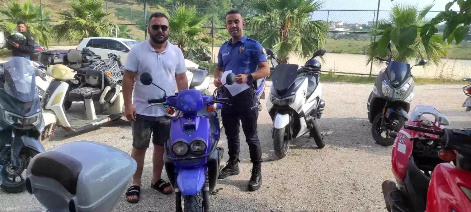 Çalınan motosiklet 11 gün sonra bulunup sahibine teslim edildi