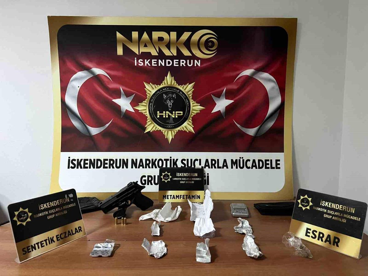 Hatay\'da uyuşturucu ile mücadele 5 şüpheli yakalandı