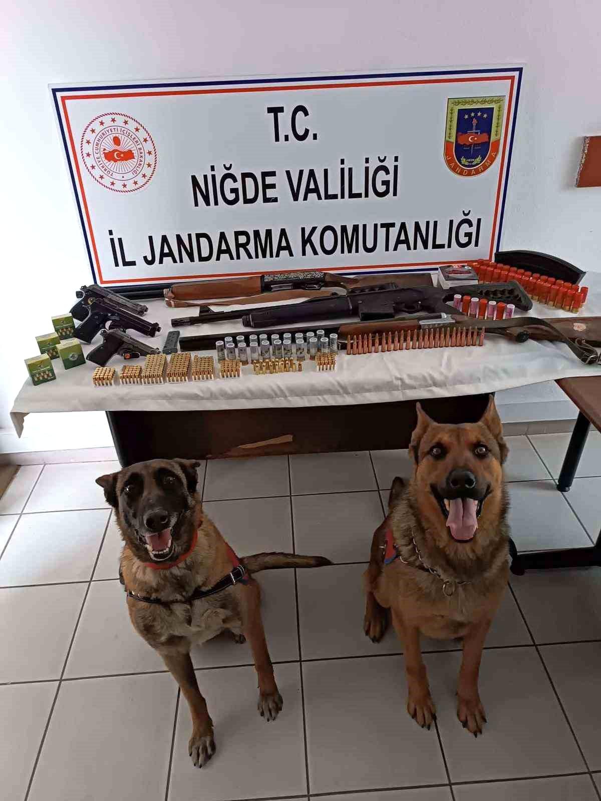 Niğde\'de Jandarma Operasyonu: Ruhsatsız Tabanca ve Tüfek Ele Geçirildi