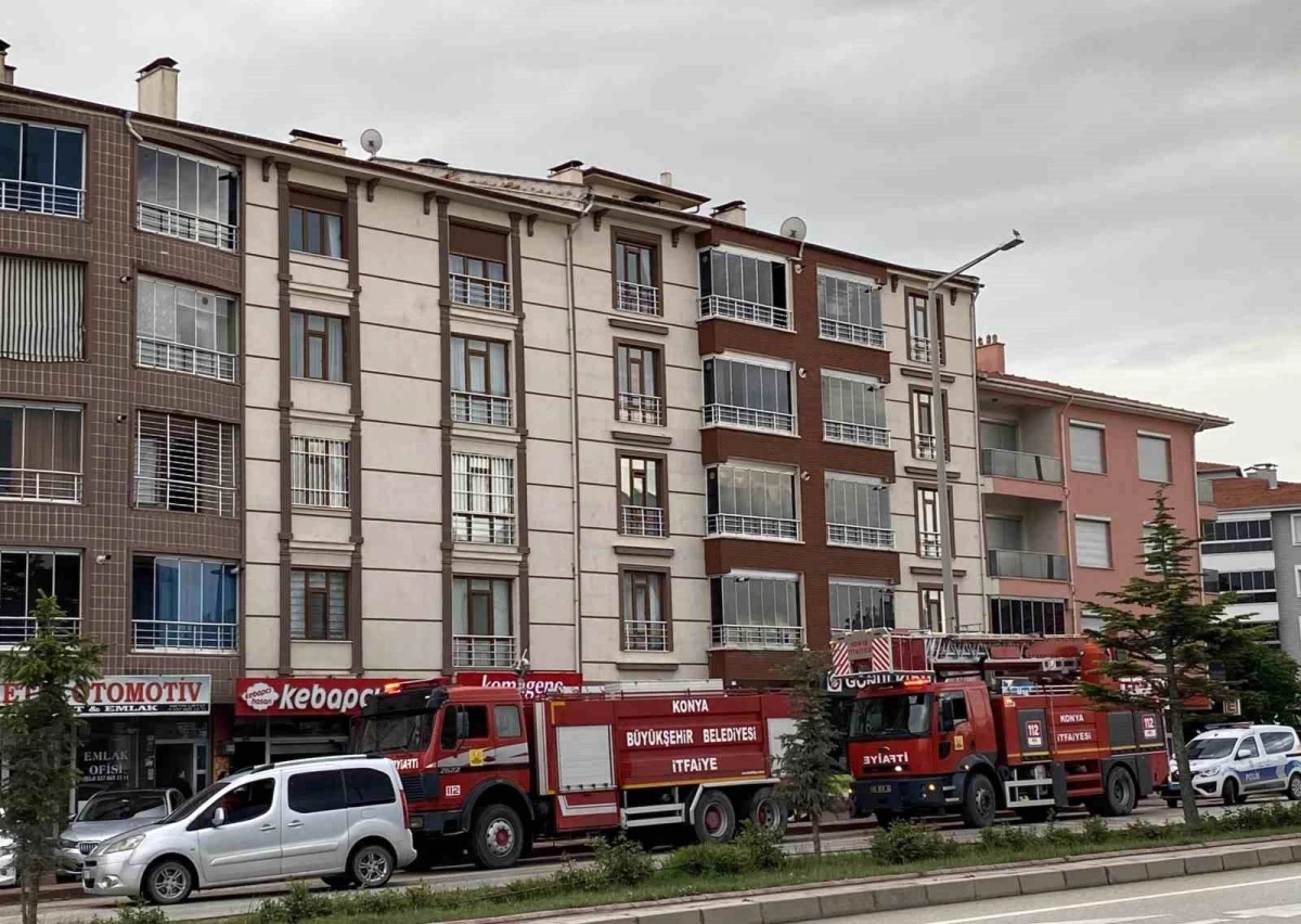 Konya\'da Lokantanın Baca Yangını Kontrol Altına Alındı