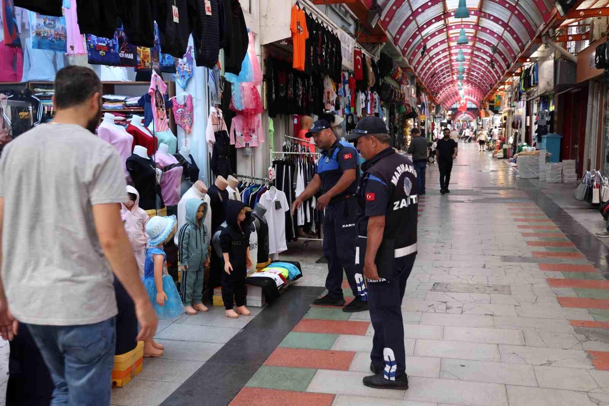 Marmaris Belediyesi\'nden Kapalı Çarşıda işgaliye denetimi