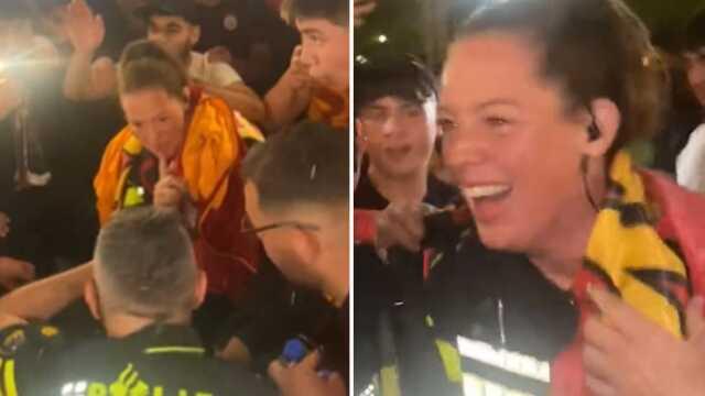 Resmen çılgınlık! Avrupa'daki Galatasaray taraftarı yabancı polislere bakın neler yaptırdı