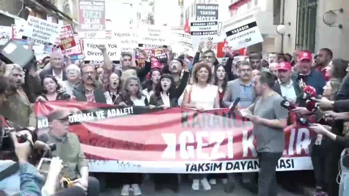 Gezi Parkı protestolarının 10. yılında Taksim\'de eylem yapıldı
