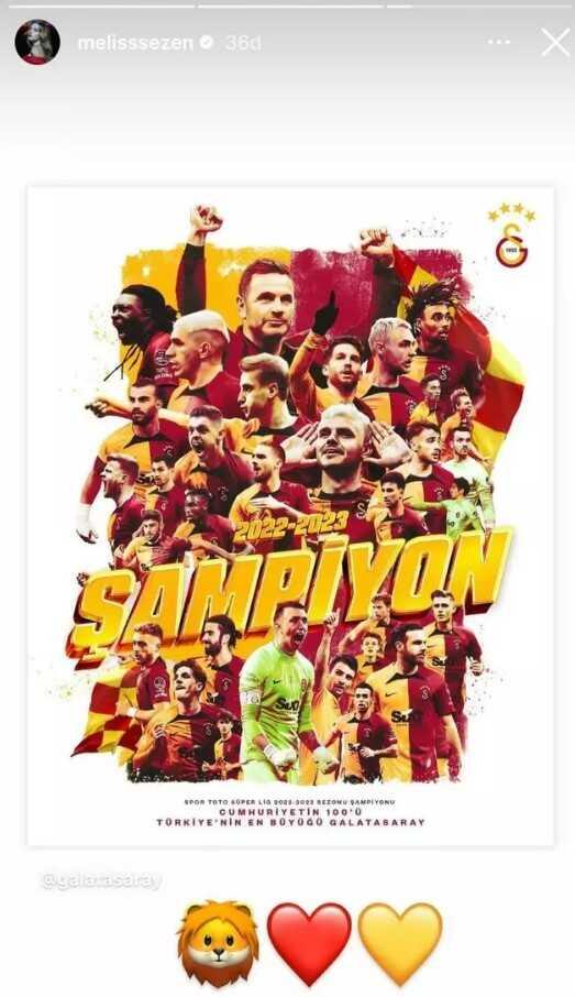 Ünlü isimler Galatasaray'ın şampiyonluğunu kutladı! Fenerli Afra Saraçoğlu'nun paylaşımı güldürdü