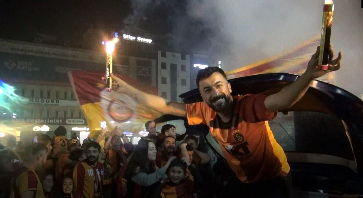 Kastamonu\'da Galatasaray Şampiyonluğu Coşkusu