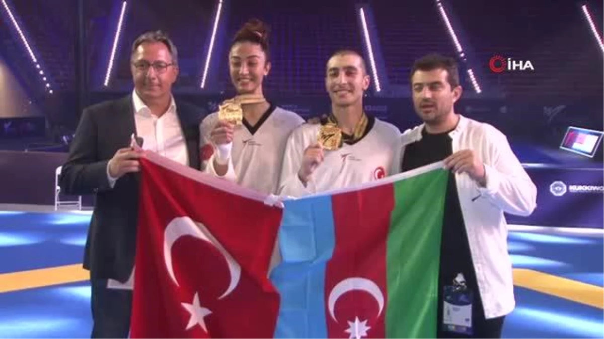 Dünya Tekvando Şampiyonası\'nda Hakan Reçber ve Nafia Kuş\'tan çifte altın madalya
