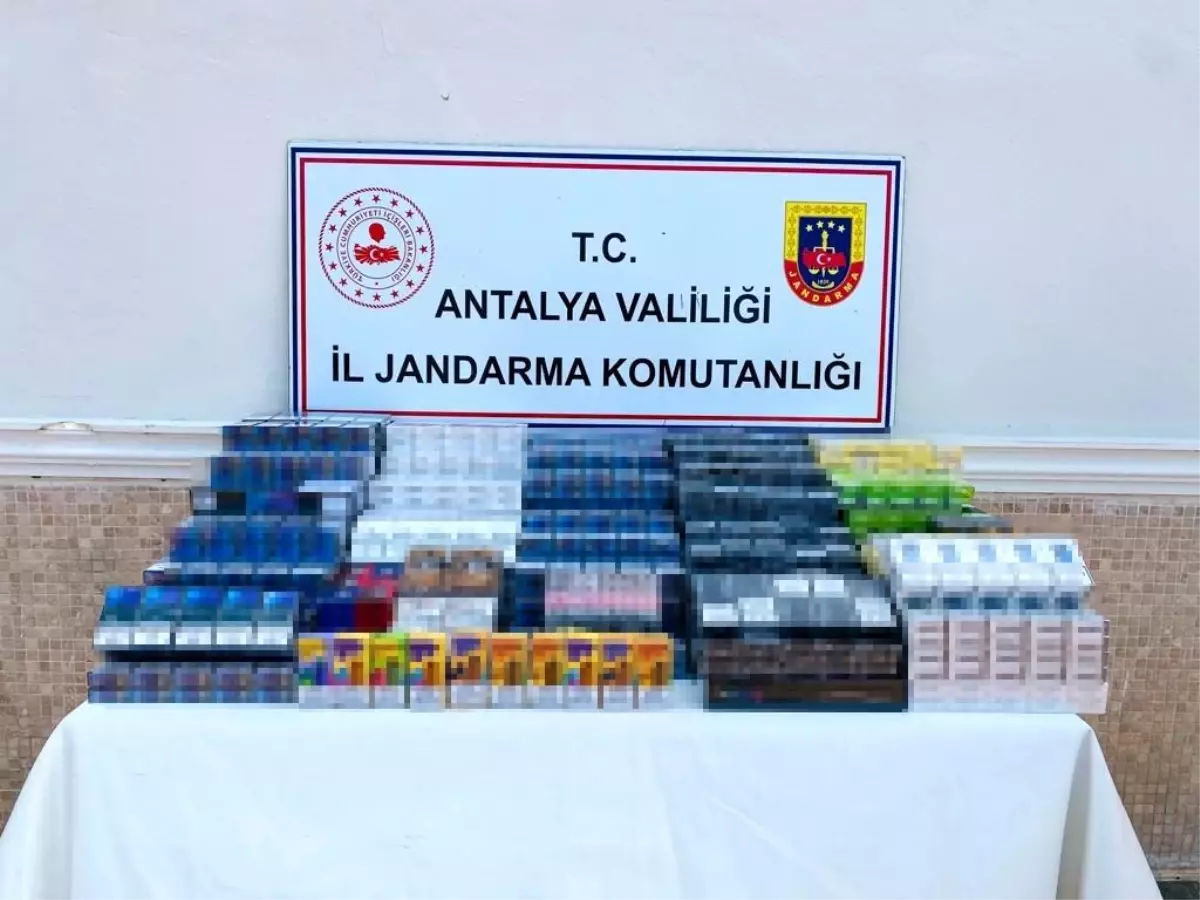 Antalya\'da Jandarmadan Kaçak Sigara Operasyonu