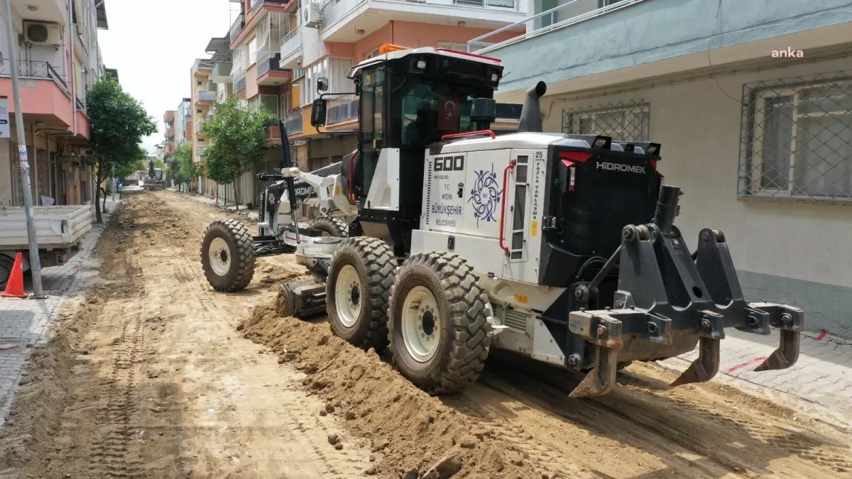 Aydın Büyükşehir Belediyesi, Çine\'nin Yollarını Yeniliyor