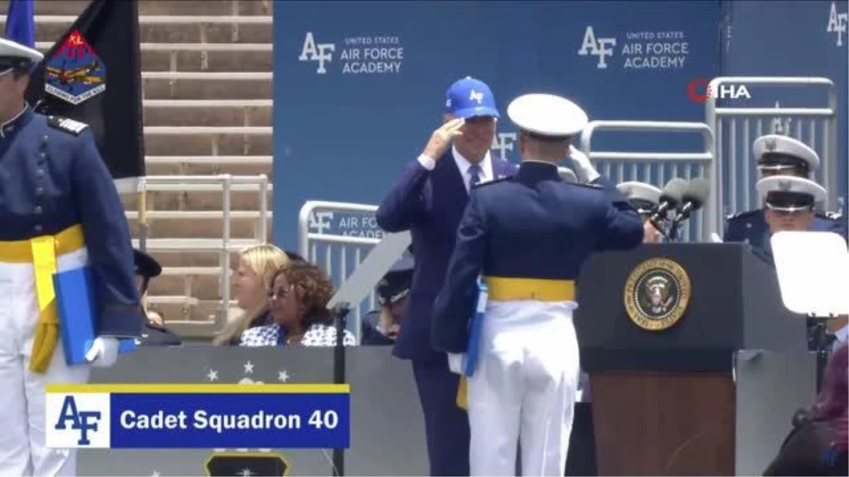ABD Başkanı Joe Biden, mezuniyet töreninde düştü
