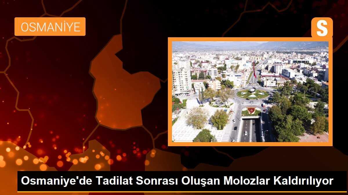 Osmaniye\'de Tadilat Sonrası Oluşan Molozlar Kaldırılıyor