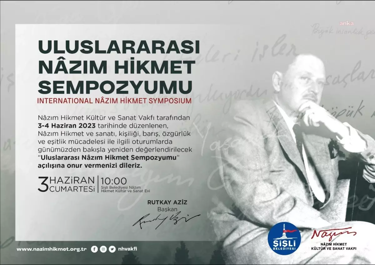 Uluslararası Nazım Hikmet Sempozyumu 3 Haziran\'da başlıyor