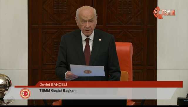 Devlet Bahçeli yeni meclis başkanı mı? Devlet Bahçeli meclis başkanı mı oldu?