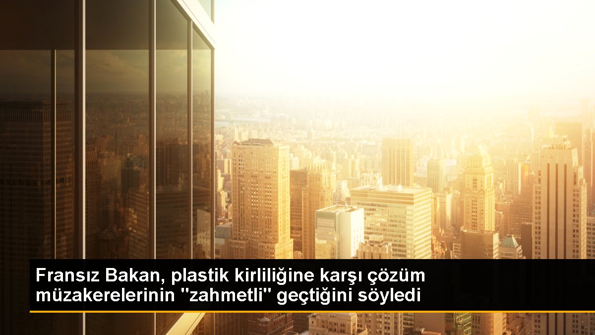 Fransa Ekolojik Dönüşüm Bakanı: Plastik kirliliği müzakereleri zahmetli geçiyor