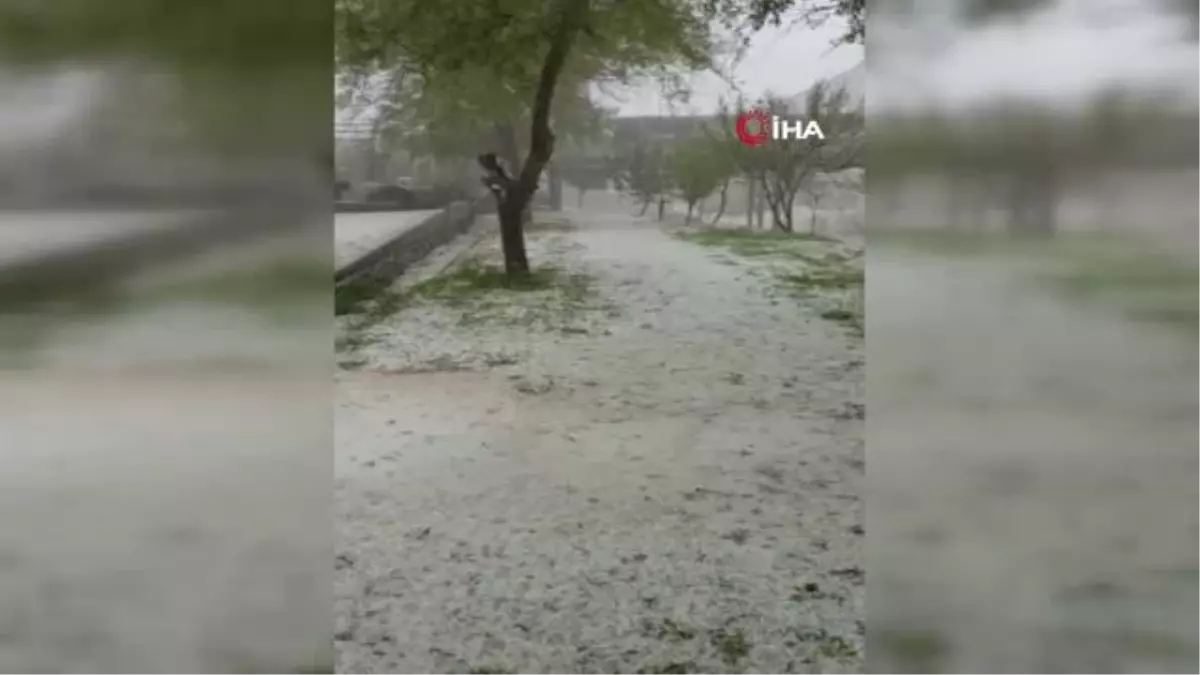 Eskişehir\'de Haziran ayında etkili olan dolu yağışı sonucu yerler beyaza büründü