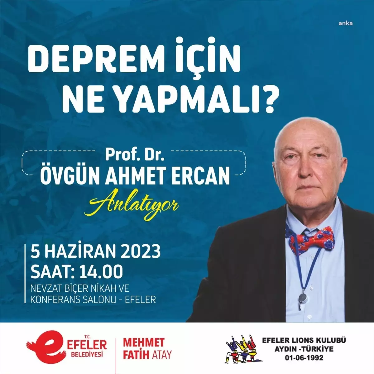 Efeler Belediyesi, Deprem Konferansı Düzenliyor