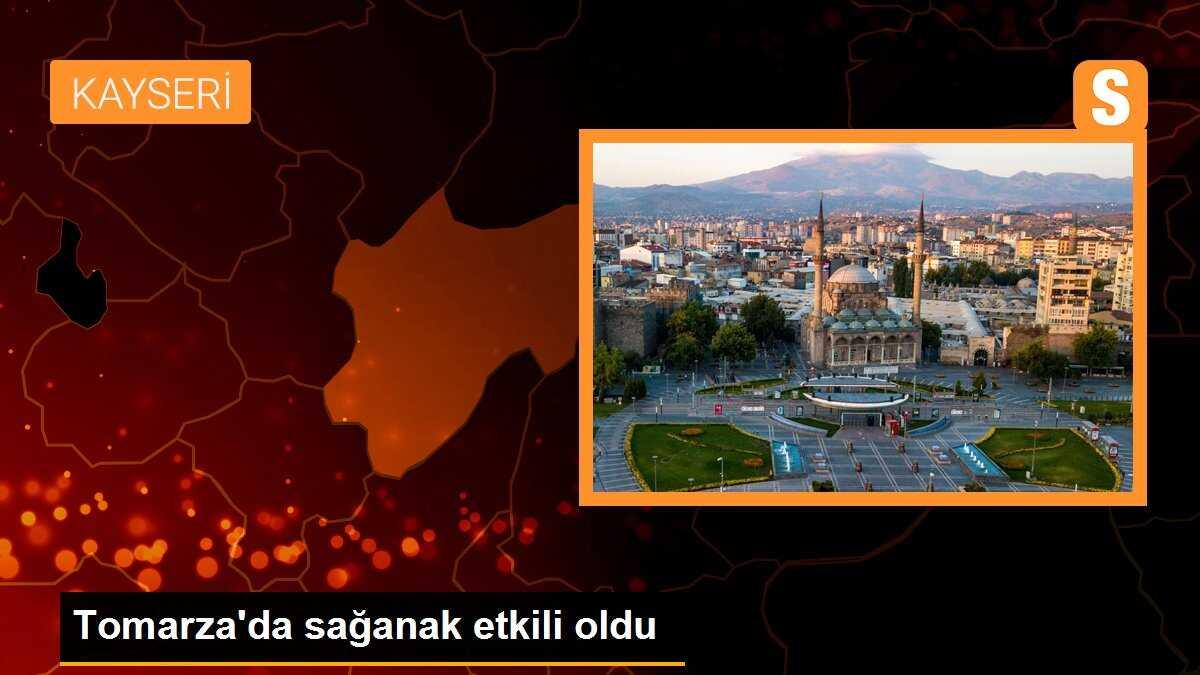 Tomarza\'da sağanak etkili oldu