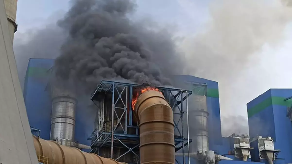 Afşin-Elbistan B Termik Santrali\'nde yangın çıktı