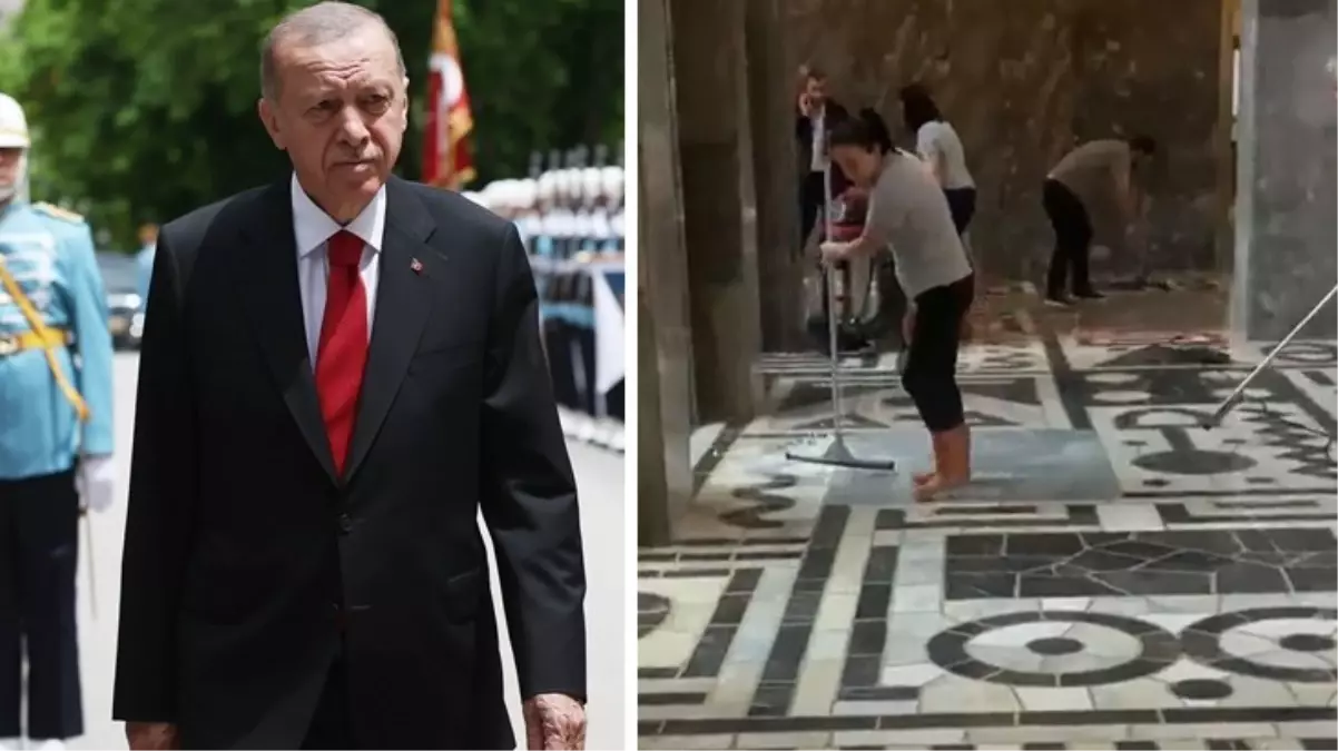 Cumhurbaşkanı Erdoğan\'ın yemin töreni öncesinde Meclis\'in bir bölümünü su bastı