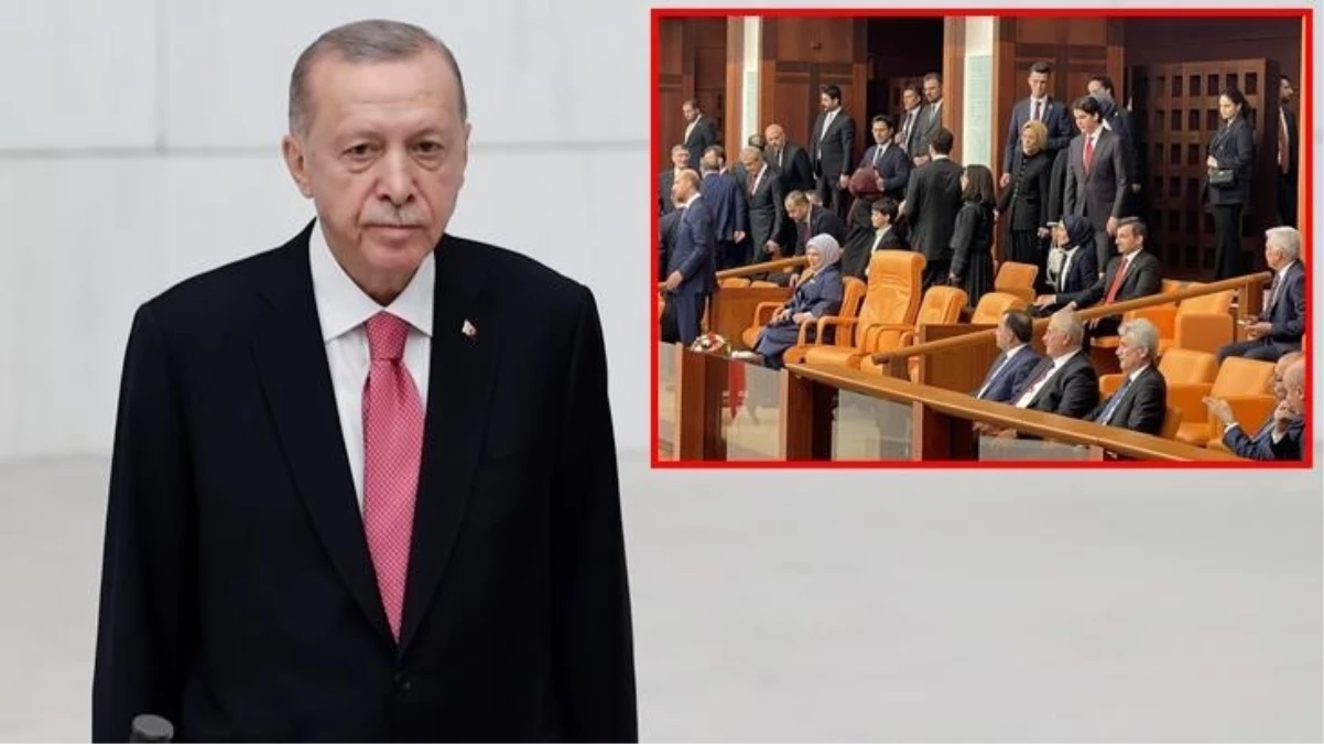 Cumhurbaşkanı Erdoğan\'ın yemin törenini ailesi de izledi! 2 eksik var