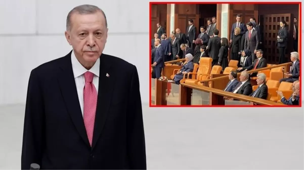 Cumhurbaşkanı Erdoğan\'ın yemin törenini ailesi de izledi! 2 eksik var