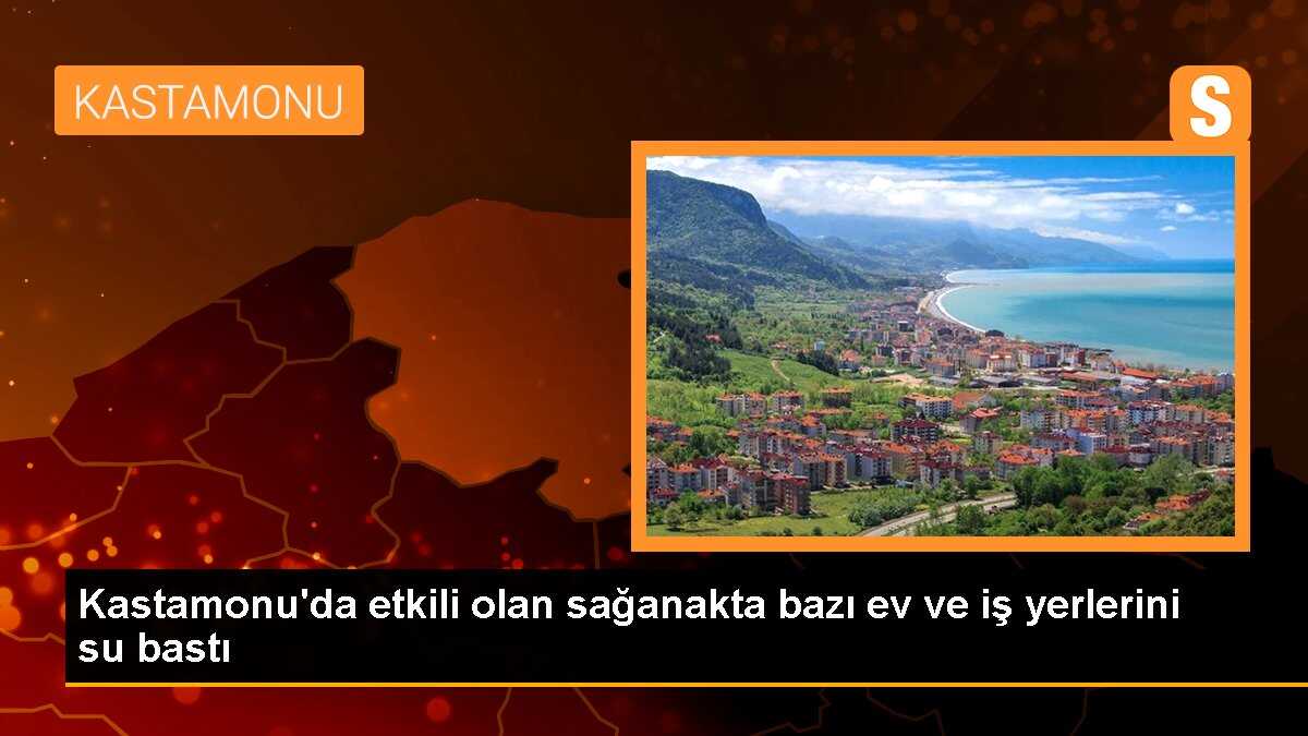 Kastamonu\'da Sağanak Bazı Ev ve İş Yerlerini Su Bastı