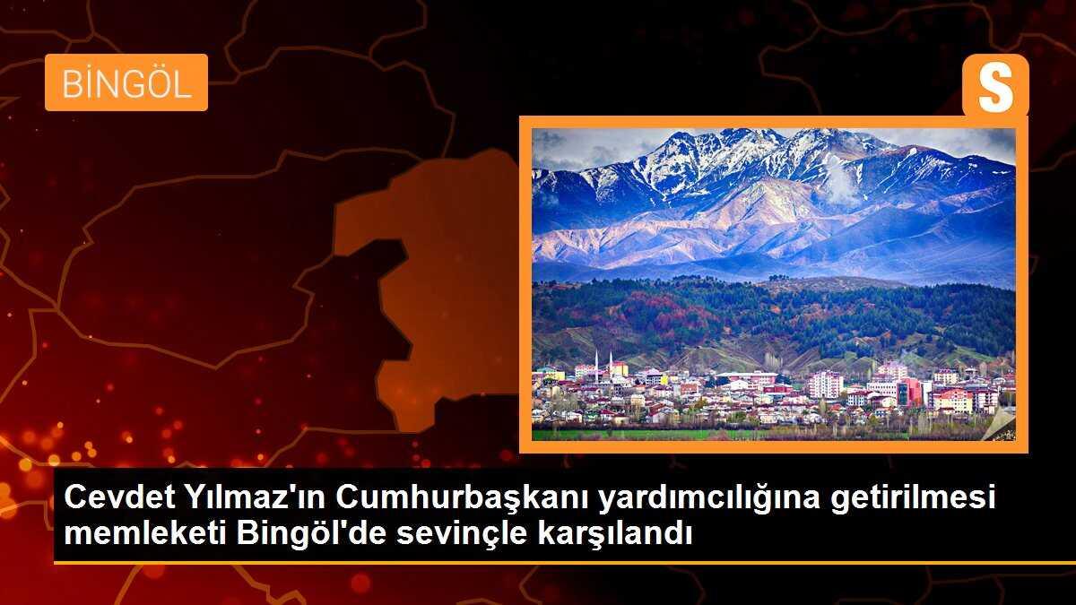 Cevdet Yılmaz\'ın Cumhurbaşkanı yardımcılığına getirilmesi memleketi Bingöl\'de sevinçle karşılandı