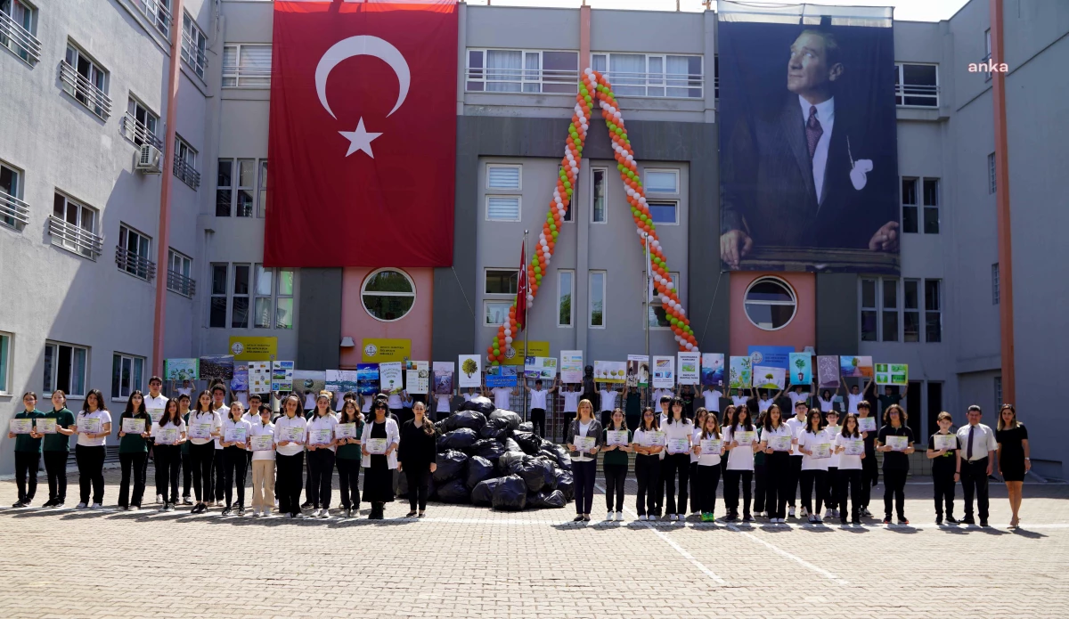Doğa Okulları Antalya Bilim Kampüsü öğrencileri 220 kilogram plastik atık topladı