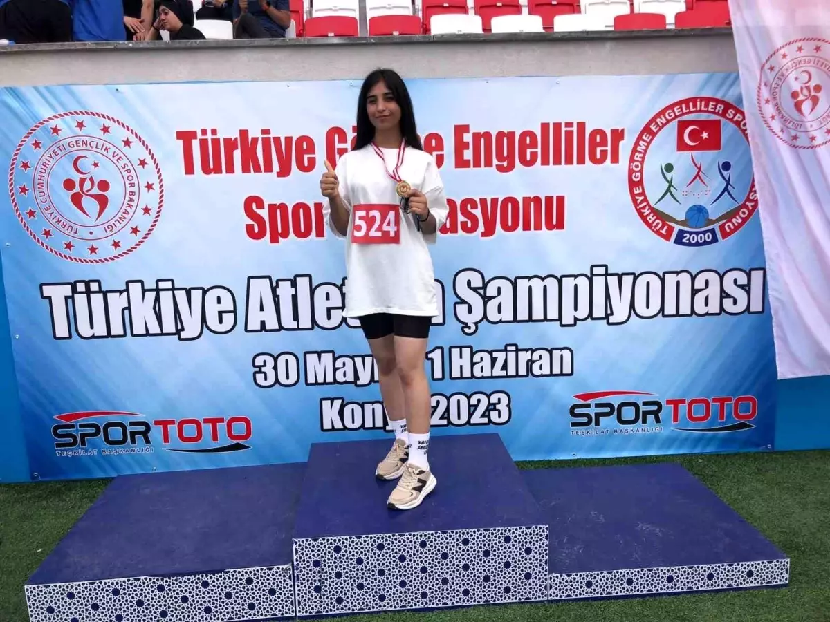 Yeşilyurt Belediyespor Görme Engelliler Atletizm Takımı Şampiyonadan Altın Madalyalarla Döndü