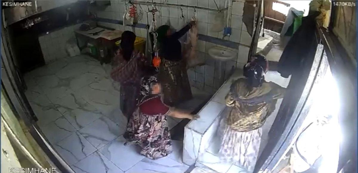 Kağıthane\'de kadın hırsızlık çetesi karkas kuzu eti çaldı