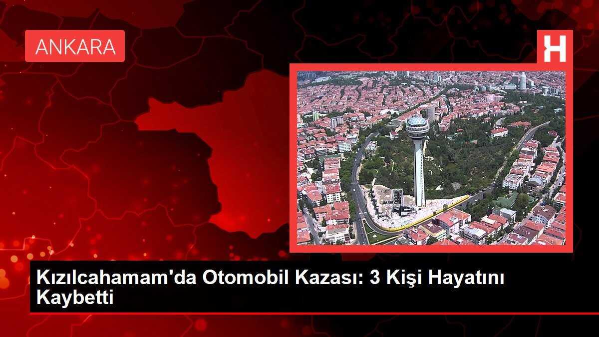 Kızılcahamam'da kafa kafaya çarpışan iki otomobilde 3 kişi hayatını kaybetti