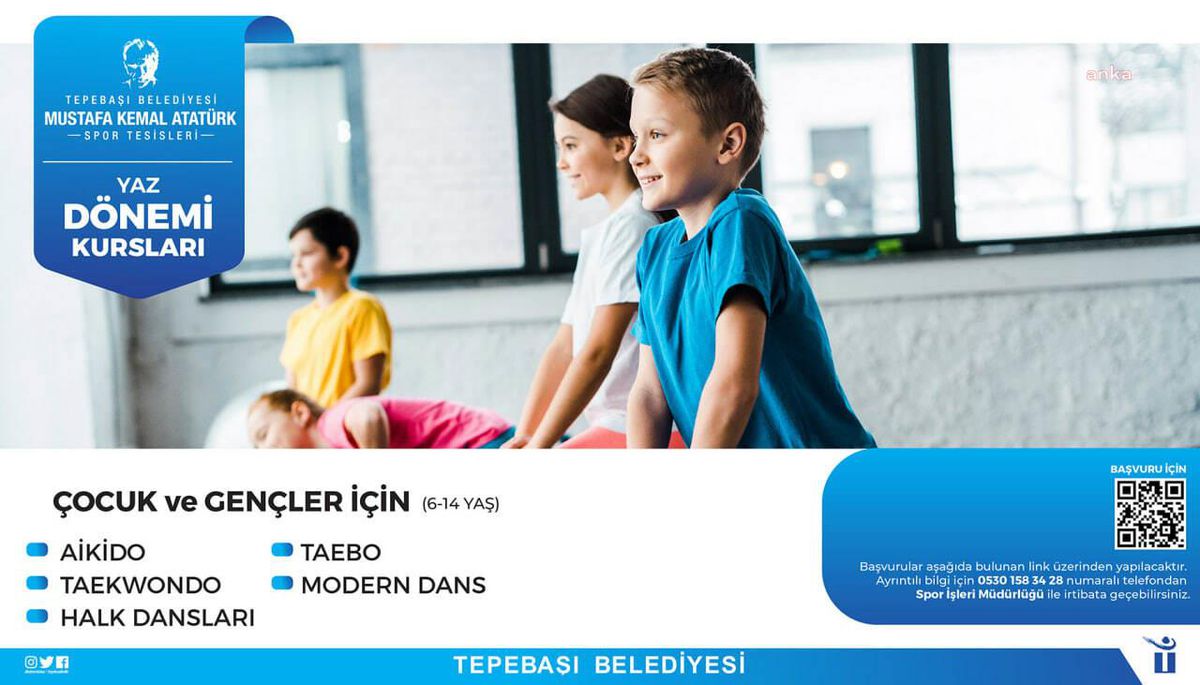 Tepebaşı Belediyesi Mustafa Kemal Atatürk Spor Tesisleri\'nde yaz dönemi kursları başlıyor