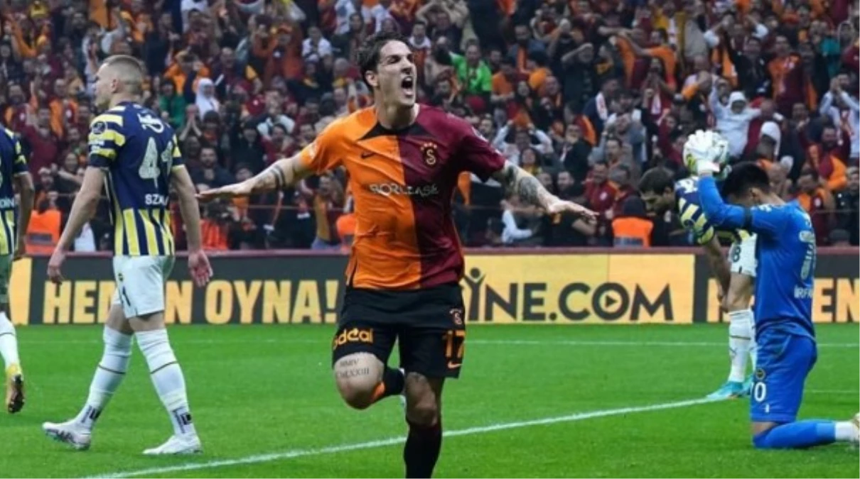 Galatasaray leads 1-0 against Fenerbahçe in the derby match