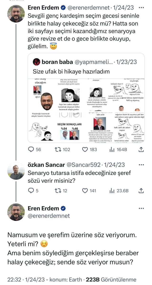 CHP'de MYK üyesi olan Eren Erdem'in aylar önce yaptığı paylaşım yeniden gündemde: Kılıçdaroğlu kazanamazsa istifa ederim