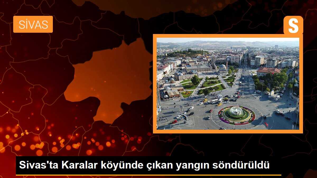 Sivas\'ta Karalar köyünde çıkan yangın söndürüldü
