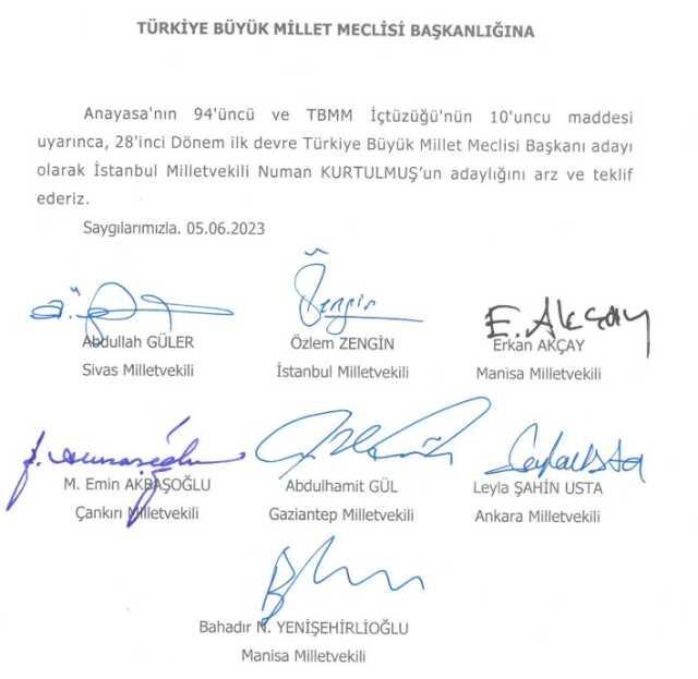 Son Dakika: AK Parti'nin TBMM Başkan Adayı Numan Kurtulmuş oldu