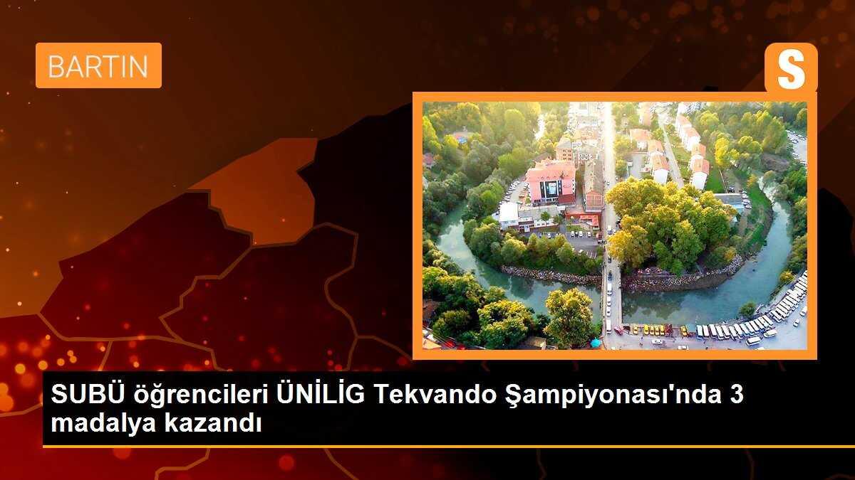 SUBÜ öğrencileri ÜNİLİG Tekvando Şampiyonası\'nda 3 madalya kazandı