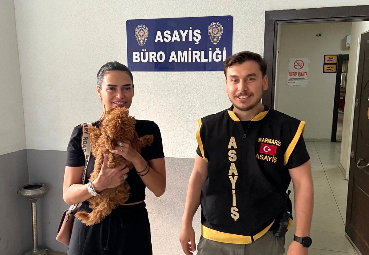 Marmaris\'te kaybolan köpek güvenlik kamerası sayesinde bulundu