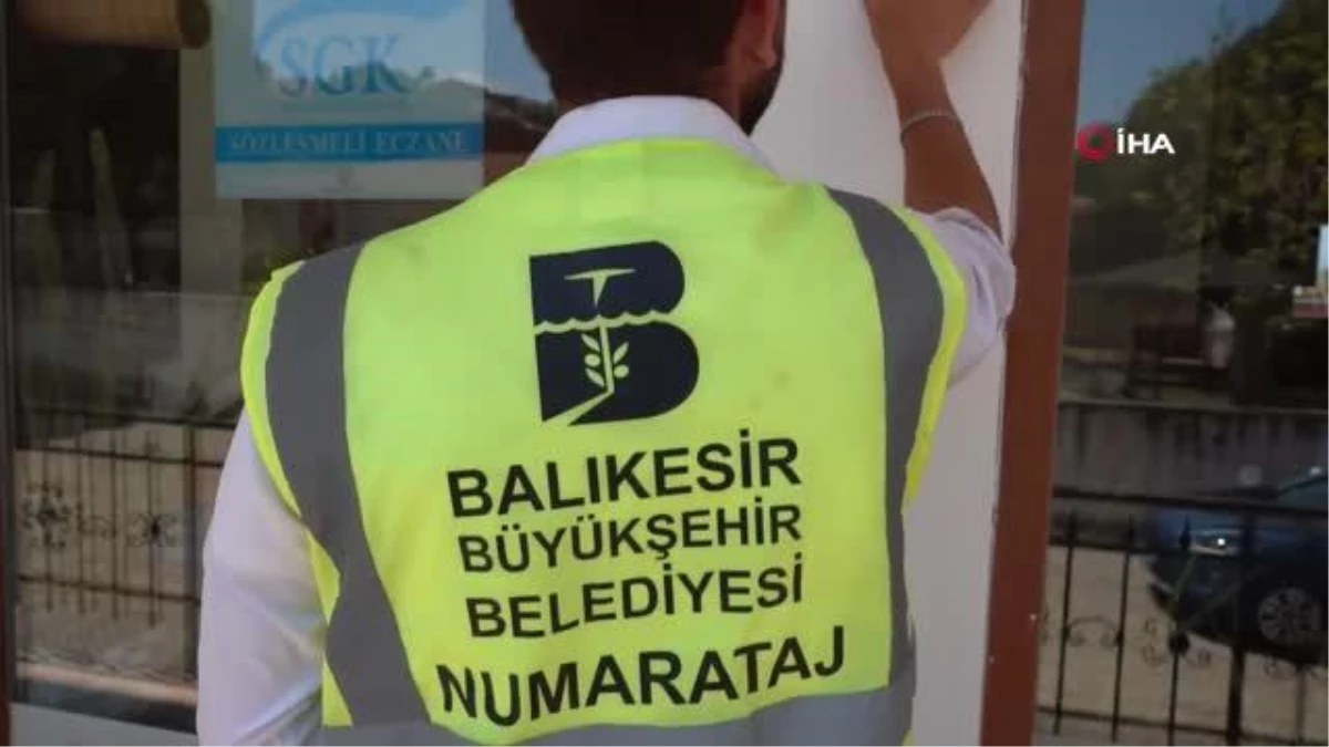 Balıkesir Büyükşehir Belediyesi, 20 ilçeye 30 milyon liralık numarataj yatırımı yapıyor