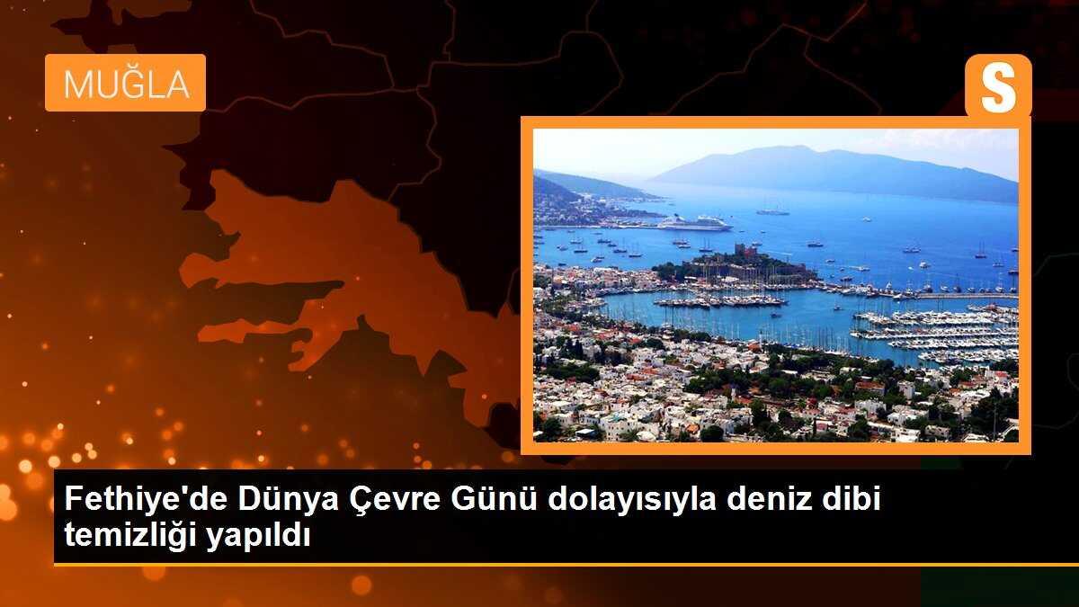 Fethiye\'de Dünya Çevre Günü dolayısıyla deniz dibi temizliği yapıldı